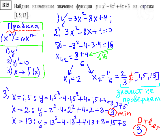 ЕГЭ по математике 2014 - решение в15