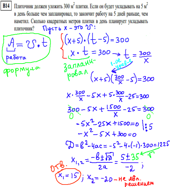 решение тренировочного варианта егэ по математике 2014 - задача В14