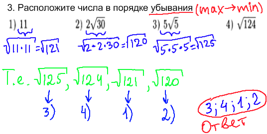 ГИА по математике 2014 - решение задачи №3