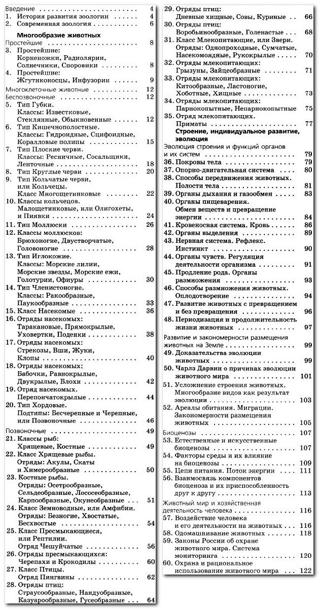 гдз по биологии 7 класс Латюшин, Шапкина - учебник.